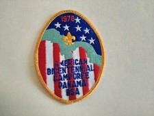 Boy Scout, 4 by 3 Bicentennial patch,1976. Panama Canal Zone. Note boo boo, 