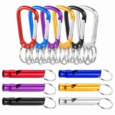 6Pcs 3.5" Aluminum Clasp Clips, Black/Silver/Gold/Blue/Purple/Red