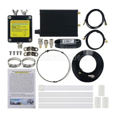 K-480WLA 500K-1GHz MW/SW/FM/AIR/UVHF Full Band Antenna With 25M Feeder 0-30DB sz