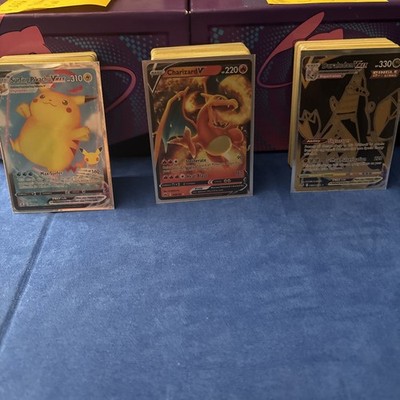 Pokemon Card Lot 100 TCG Cards + 5 Ultra Rare Holos, 1  VMAX GX EX VSTAR OR V!
