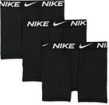 Nike Dri-FIT Essentials Micro Youth Boxer Briefs Boys Large Black 3 Pack 28MSRP