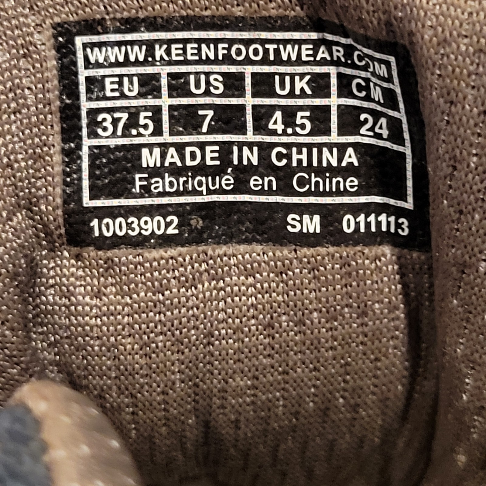 Stivali Keen donna pelle marrone gesso stringati escursionismo caviglia impermeabili US 7