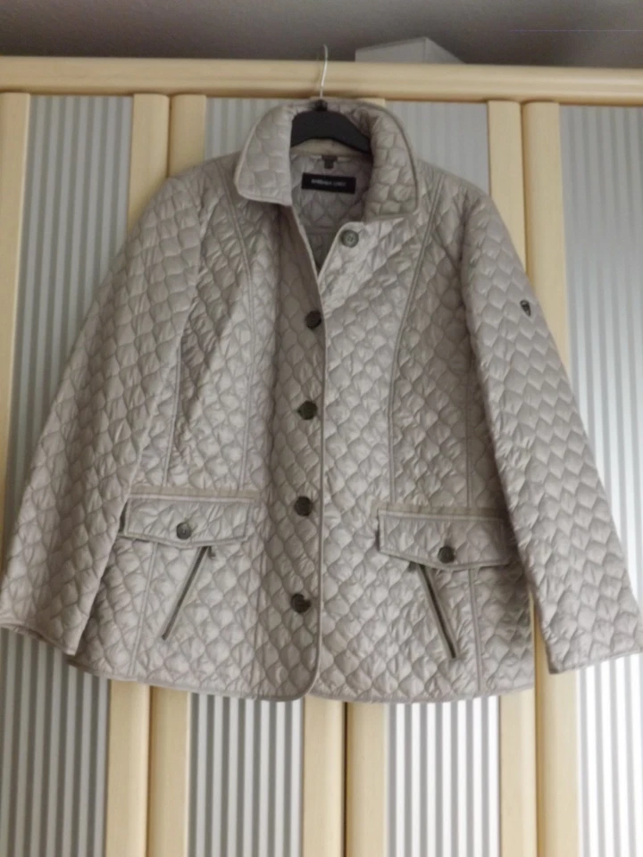 BARBARA LEBEK;LEICHTE STEPPJACKE;BEIGE;GR 46;NEU;TOLL!!!