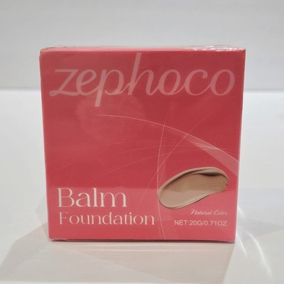 Zephoco Balm Foundation .71oz Natural Color Sealed Package New