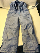L.L.kid's by L.L.Bean Unisex Kids 8 Blue Insulated Adjustable Nylon Ski Bibs