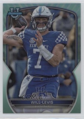 2022 Bowman U Chrome Aqua Refractor 268/299 Will Levis #5 k4s