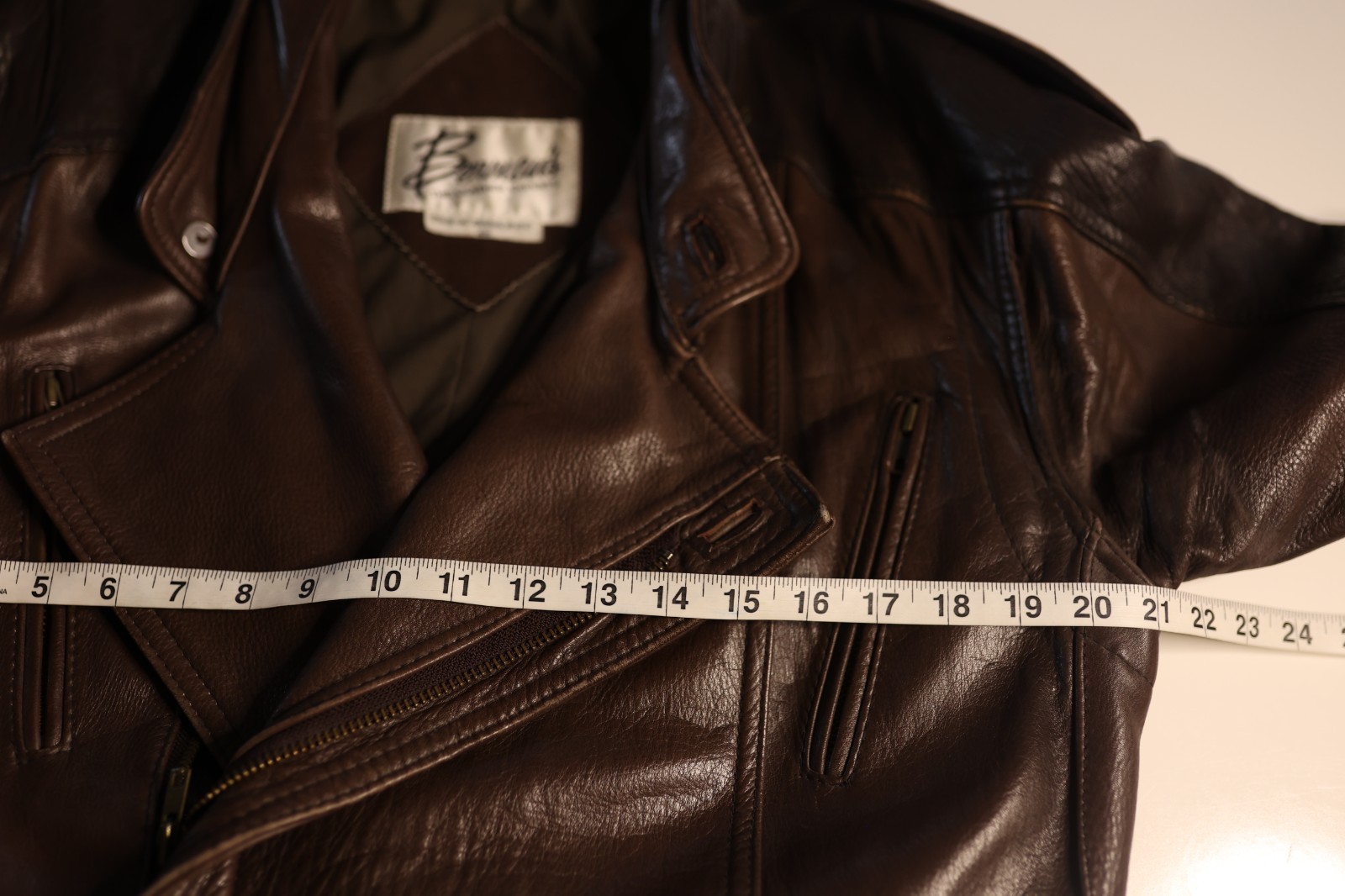 Vintage 70s Bermans Brown Trench Coat Men 40 Zip Button Belt Western Steampunk