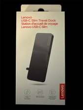 NIB Lenovo Usb C Slim Travel Dock 8 Ports 4K 60Hz Power Delivery Eco Friendly