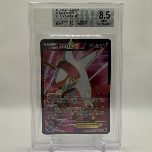 Pokemon Latias EX Plasma Freeze Full Art #112 BGS 8.5 NM-MT+