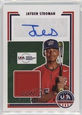 2022 USA Baseball Stars & Stripes Signatures /399 Jayden Stroman Auto 1bi0