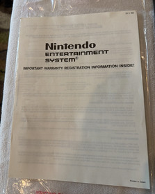 NES 1988 Nintendo Action Set in the Original Box W/h Wiring,Game,Zapper & Papers