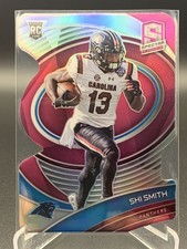 Shi Smith 2021 Spectra 15/20 Neon Pink Die-Cut Rookie Card #181 Panthers 