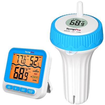 Waterproof Wireless Pool Thermometer Easy Read Digital Floating for Swimming Hot