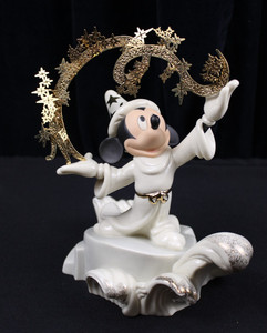 L.E. Disney Fantasia Sorcerers Apprentice Lenox Artist Signed Mickey Mouse