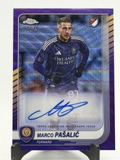 2025 Topps Chrome Marco Pasalic Purple Mosaic /75 RC Rookie Auto Orlando City #C