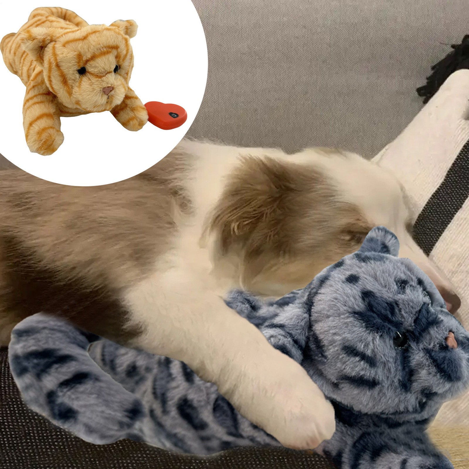 Heartbeat Toy for Puppies Plush Pet Toy with Heartbeat for P