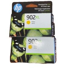 Lot of 2 HP T6M10AN Yellow Ink Cartridge Genuine OEM NEW # 902XL 902 2026