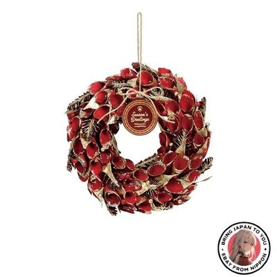 Corona Natalizia Artificiale, Diametro 61 Cm, Con Palline Decorative Di