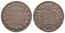 Bologna (Papal States) - Quattrino 1784 - Pius VI