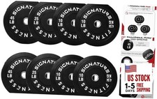 2-Inch Olympic Rubber Weight Plates Sets, Bumper Plates Set Black 180LB Set
