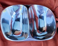 Vintage Nambe Model W170 Double Polished Metal Serving Bowl