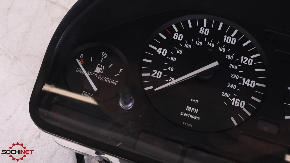 1988 BMW 750iL E32 прибор спидометр указатель панели 110K миль - Изображение 4 из 4