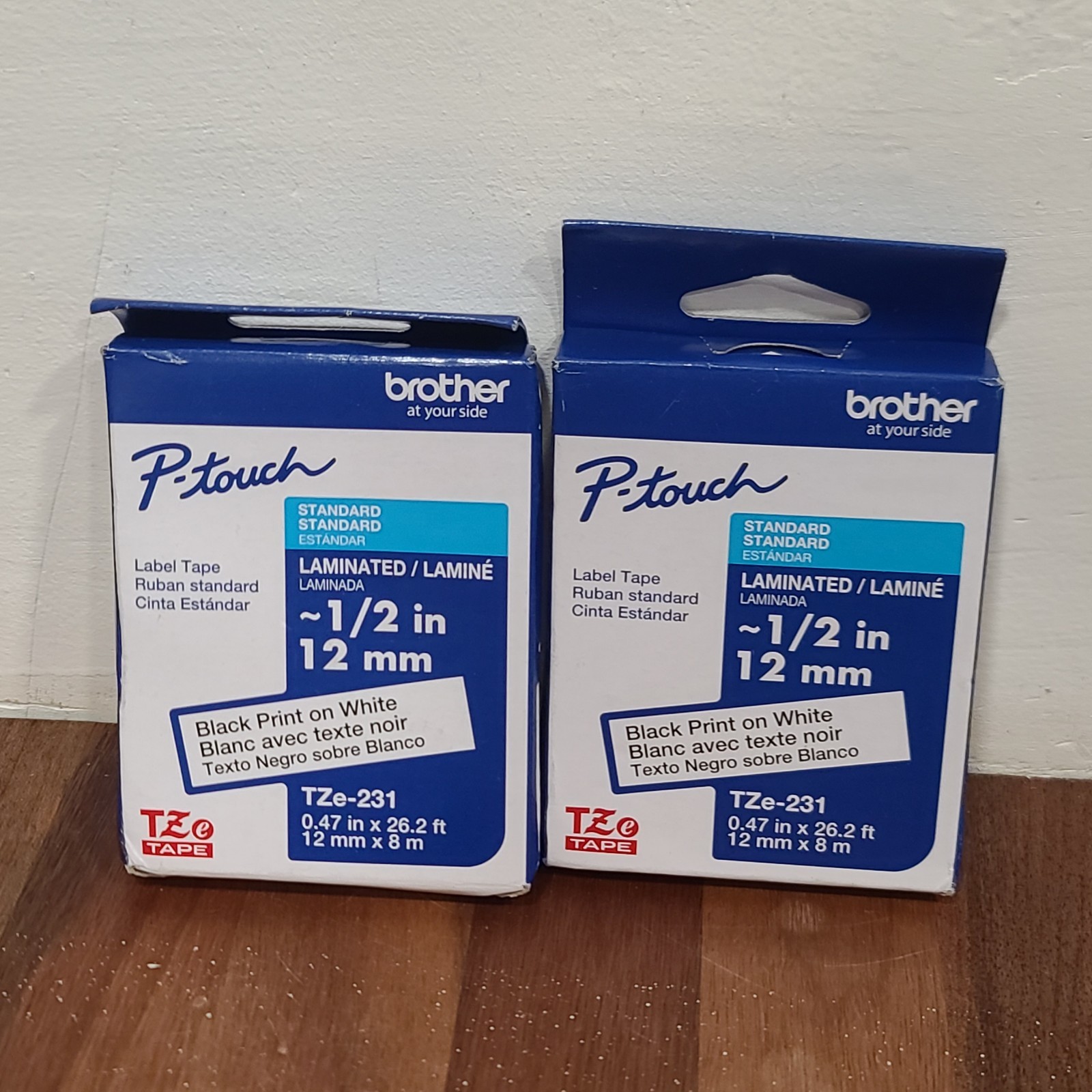 Brother International TZE231 Tze Standard Adhesive Laminated Labeling Tape,