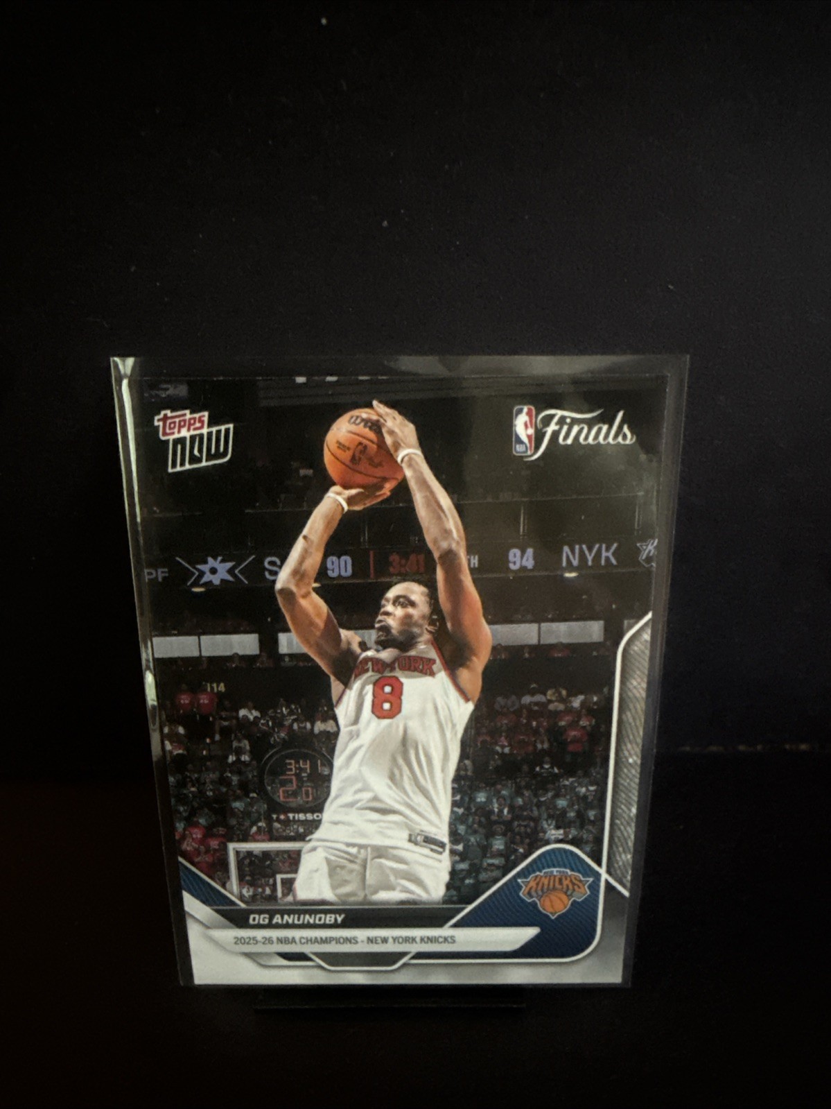 NEW 2025-26 OG Anunoby Topps Now Team Set New York Knicks Finals Card