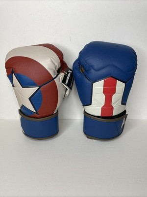 Hayabusa Marvel Hero Elite Boxing Gloves Captain America 16 oz Avengers - New