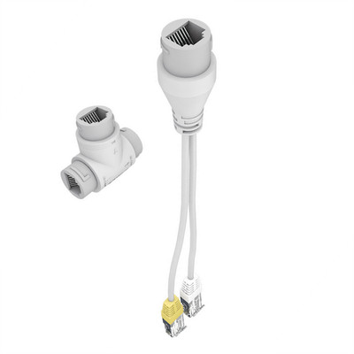 POE Splitter 2 in1 Network Cabling Connector Three-way RJ45 Adapter For Camera