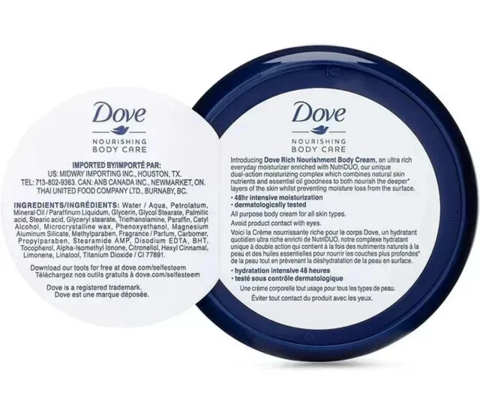 Set of 6 Dove Intensive Hand Body Cream Moisturizer 5.07 FL OZ. ( 150 ML ) - Image 4 of 4