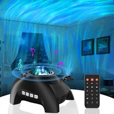 Vinwark Northern Lights Aurora Projector with Music, Bluetooth, and White Noise