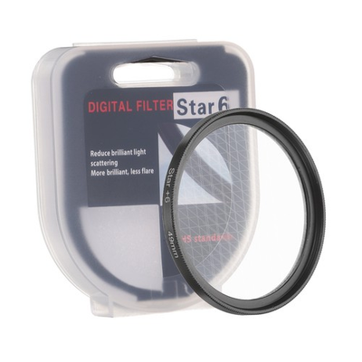 #ad 49mm Star Filter 8 Points Starburst Len Filter Variable Twinkle Effect Black $14.45