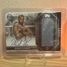2025 Topps Knockout UFC Reinier De Ridder RC Auto Jumbo Fight Mat Relic /199