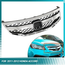Front Bumper Grille Honeycomb Grill For Honda Accord Sedan 2011 2012 4dr Chrome Front Bumper Grille Honeycomb Grill For Honda Accord Sedan 2011 2012 4dr Chrome