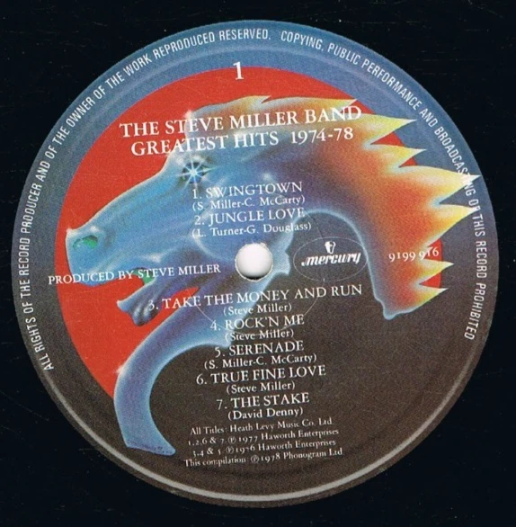 LP - Steve MILLER BAND  - GREATEST HITS 1974-78 - UK Press - Bild 3 von 3