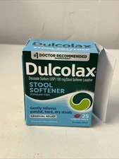 Dulcolax Stool Softener 25ct ~ Exp 2026+2027
