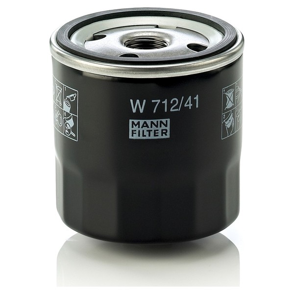 Original Mann-Filter ÖLfilter W 712/41 Oil Filter-image