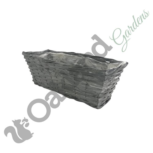 Grey Window Trough Plant Seed Planter Pot Herb Flower Box Outdoor Garden Home - Picture 3 of 5