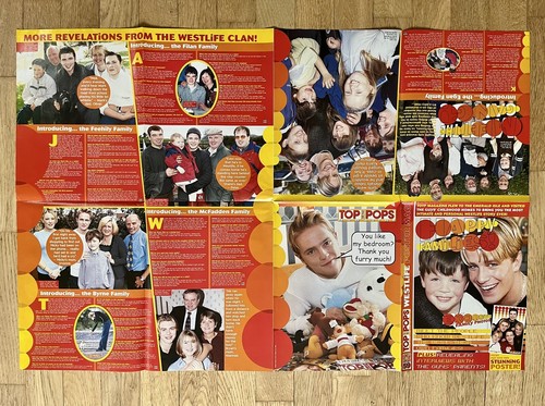 Poster gigante Westlife Boyband anni 90 rivista musicale Regno Unito top - Foto 8 di 13