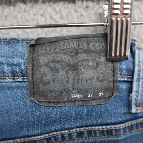 Levis 511 Jeans Youth 14 Slim Performance Blue Denim Stretch 25x28 - Picture 4 of 13