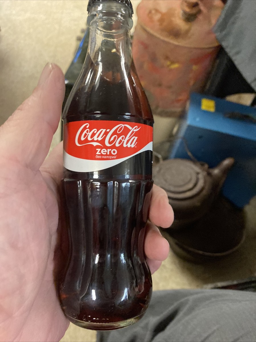 Koka-Kona Zero Coca Cola Classic Bottle Soviet Union Russia 7-3/4