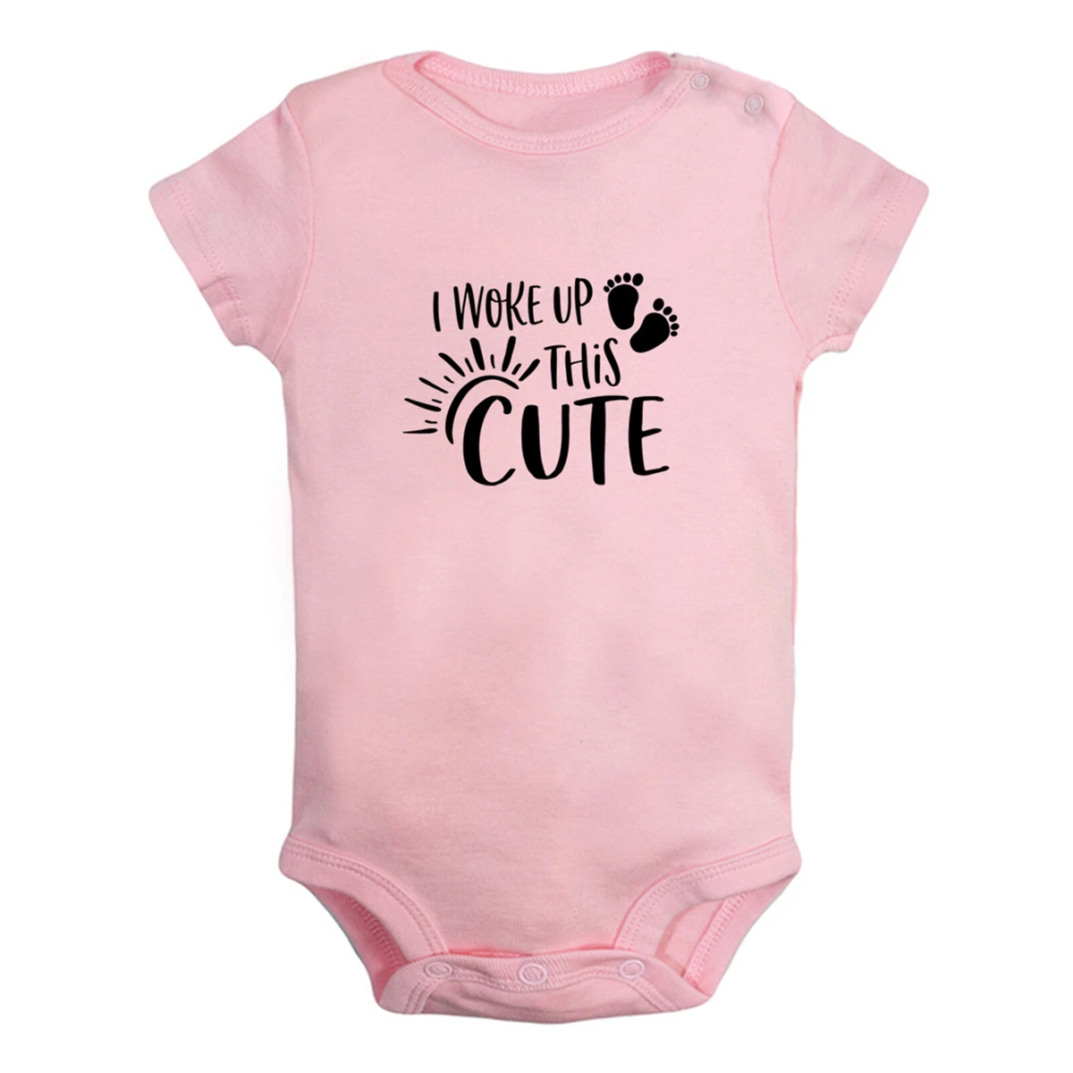 I Woke Up This Cute Funny Rompers Newborn Baby Bodysuits Jumpsuits