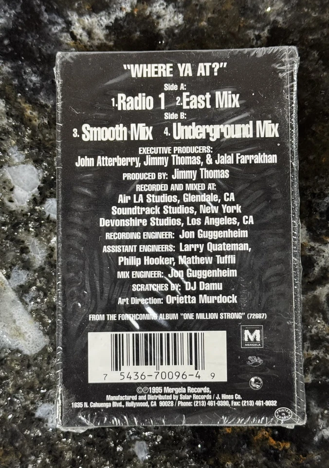 Where Ya At? 90s Hip Hop Cassette Tape Ice Cube Ice T Kam Chuck D Insane The Rza - Image 2 of 4