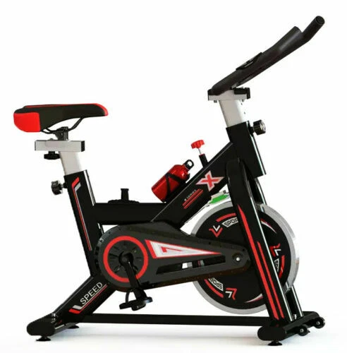 PRO Indoor Cycling Exercise Bike Aerobic Studio Adjustable Cycle Home Cardio LCD - Image 2 of 4