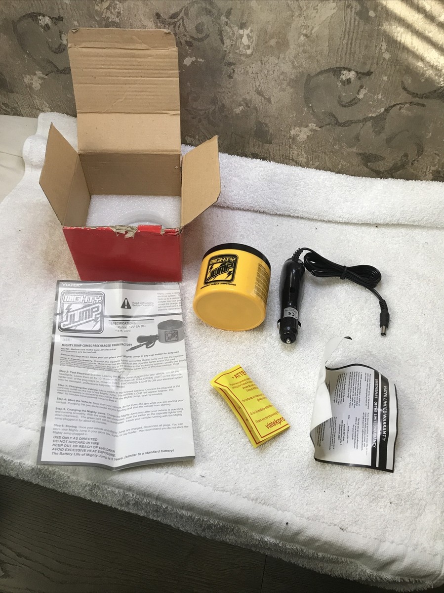 Mighty Jump Emergency 12V Car Battery Jump Starter - Portable Small Carry  On New | eBay