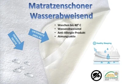 TM MAXX Matratzenschoner Matratzenauflage Matratzenschutz Inkontinenz wasserabw. 13 Gr.