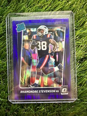 2021 Purple Shock Rhamondre Stevenson Rookie New England Patriots #237