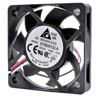 EFB0512LA 50x50x10mm 5cm 5010 DC 12V 0.08A Speed Monitoring Silent Cooling Fan