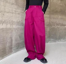 Men's Fashion Winter Casual Loose Suit Pants Youth Party Trousers Jogger Pants